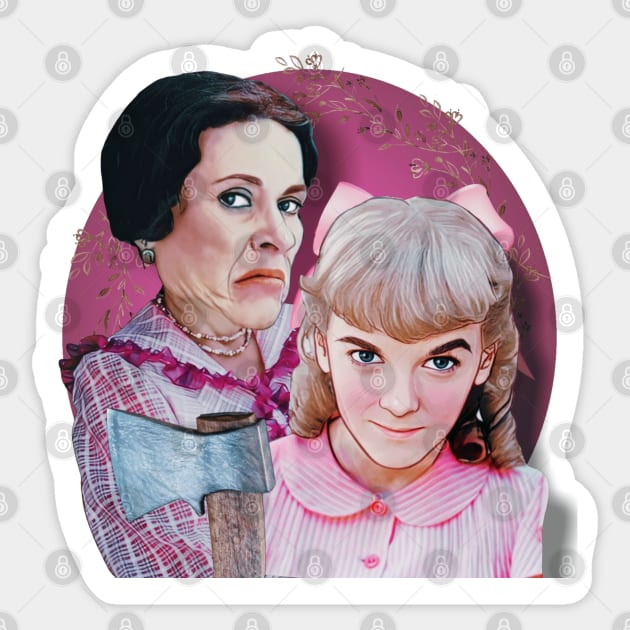 Harriet and Nellie Sticker by Indecent Designs